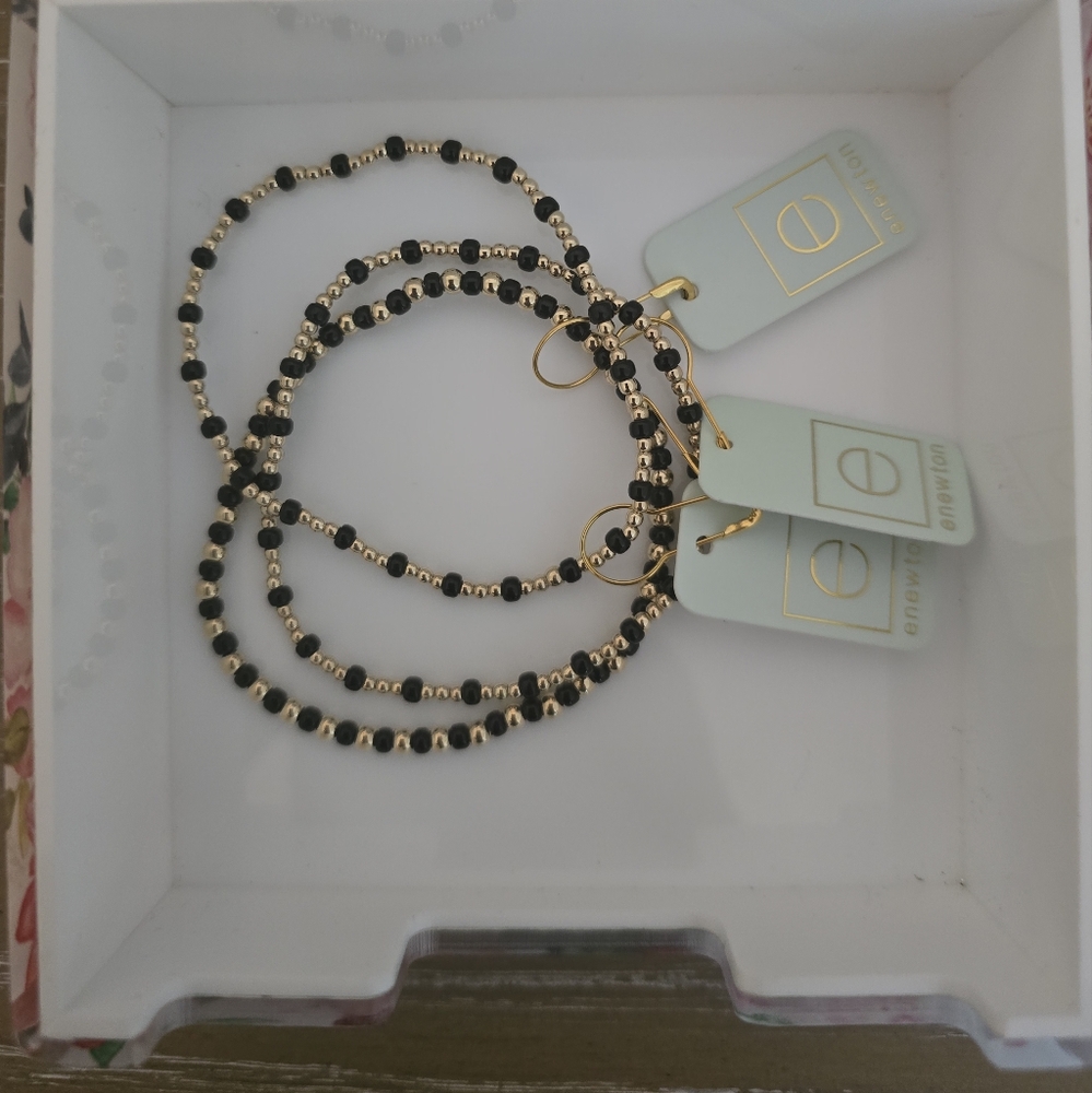 Enewton Gold and Black Bracelets Bundle NWT - Picture 2 of 4